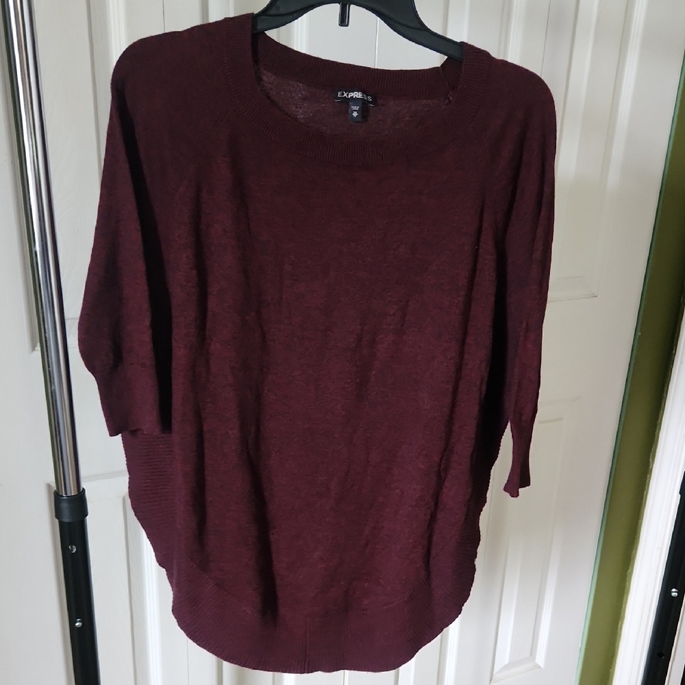 Burgundy Knit Sweater